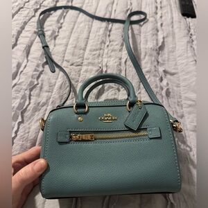 Coach Blue Leather Crossbody Bag